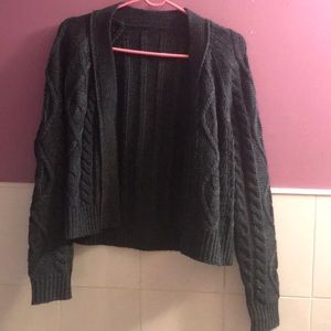 Cable knit cardigan